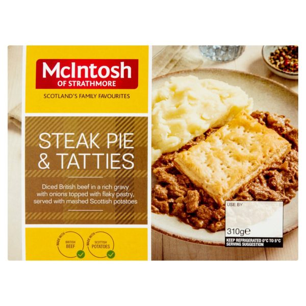 McIntosh Of Strathmore Steak Pie & Tatties