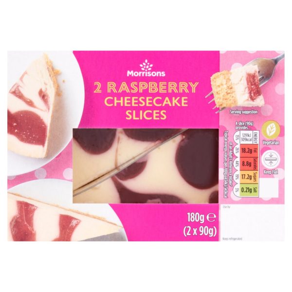 2 Raspberry Cheesecake Slices