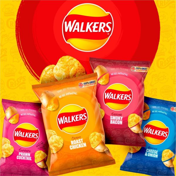 Walkers Meaty Variety Multipack Crisps Box