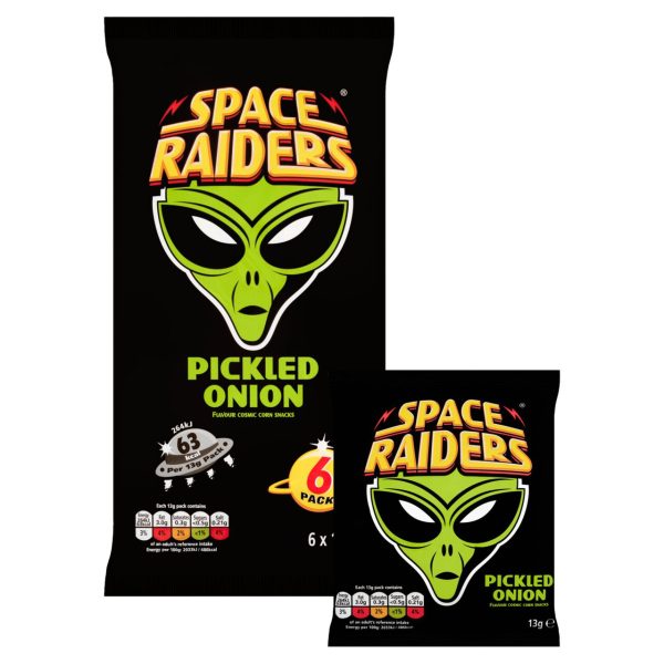 Space Raiders Pickled Onion Multipack Crisps