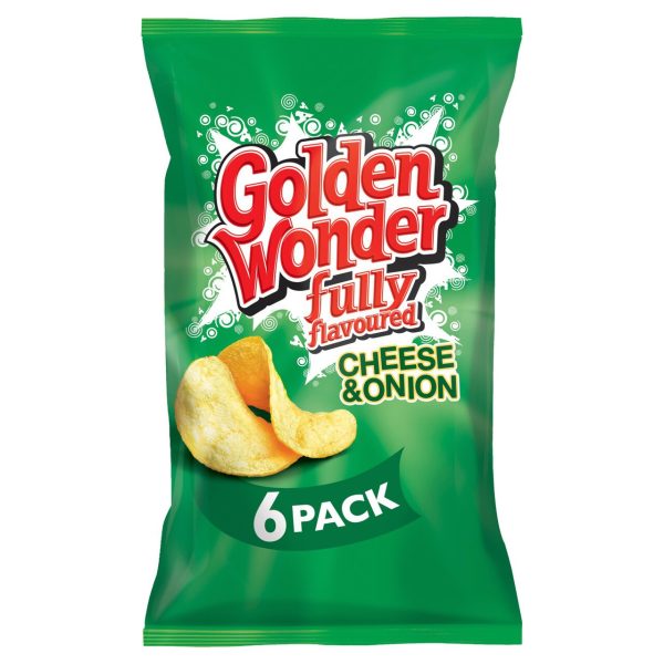 Golden Wonder Cheese & Onion Flavour Crisps Multipack