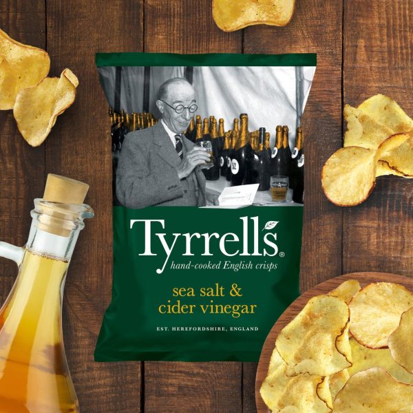 Tyrrells Sea Salt & Cider Vinegar Sharing Crisps 150g