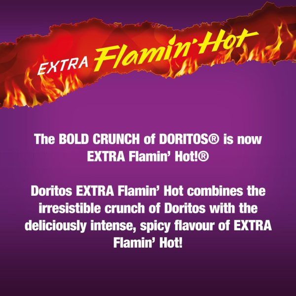 Doritos Extra Flamin' Hot Sharing Bag Crisps