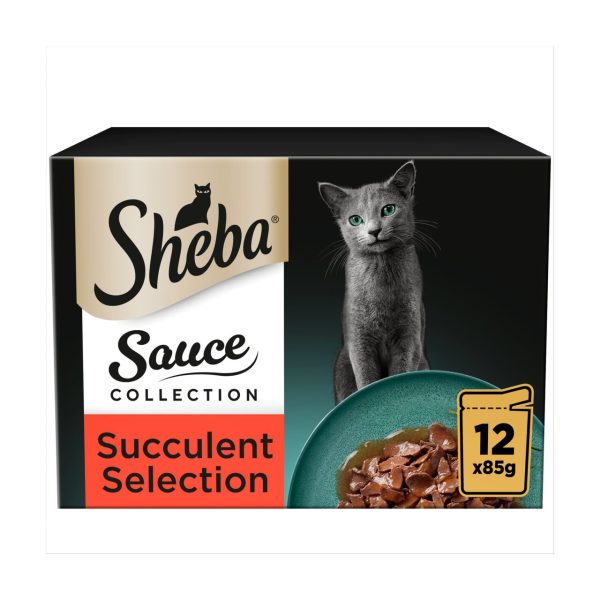 Sheba Sauce Collection Cat Pouches Succulent Selection In Gravy