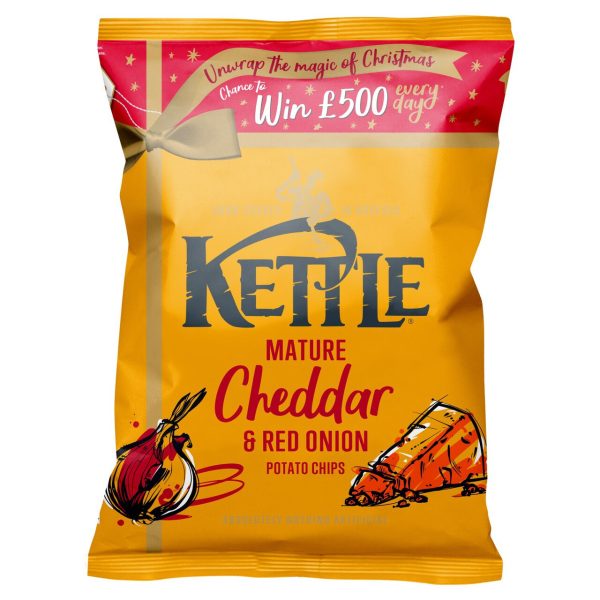 Kettle Chips Mature Cheddar & Red Onion Sharing Crisps