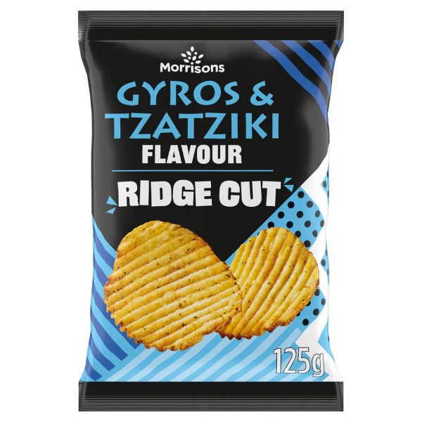 Gyros & Tzatziki Flavour Ridge Cut Crisps