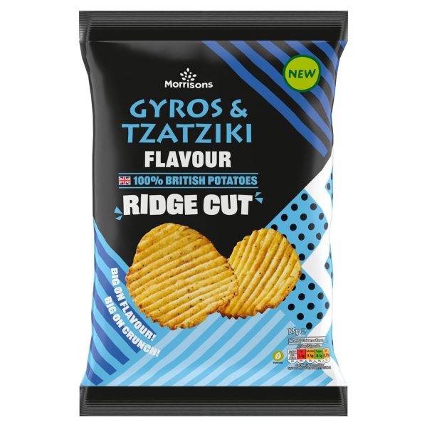 Gyros & Tzatziki Flavour Ridge Cut Crisps