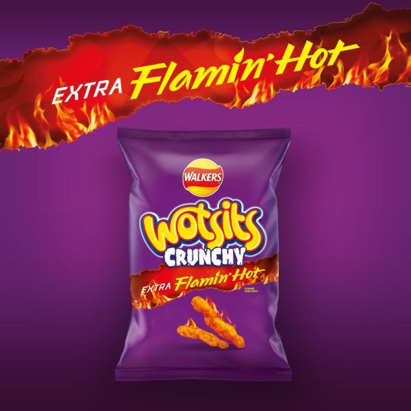 Wotsits Crunchy Extra Flamin' Hot Sharing Bag Crisps