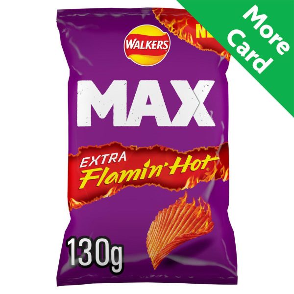 Walkers Max Extra Flamin' Hot Sharing Bag Crisps