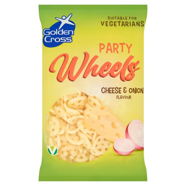 Golden Cross Party Wheels Cheese & Onion