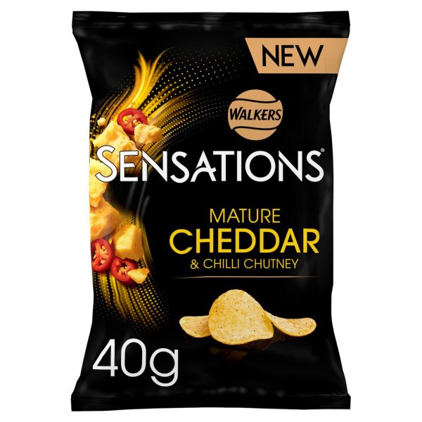 Walkers Sensations Mature Cheddar Cheese & Chilli Crisps