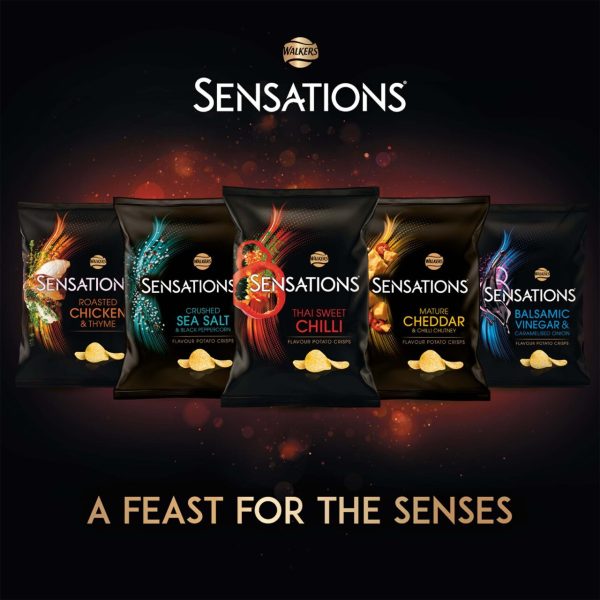 Walkers Sensations Mature Cheddar Cheese & Chilli Crisps