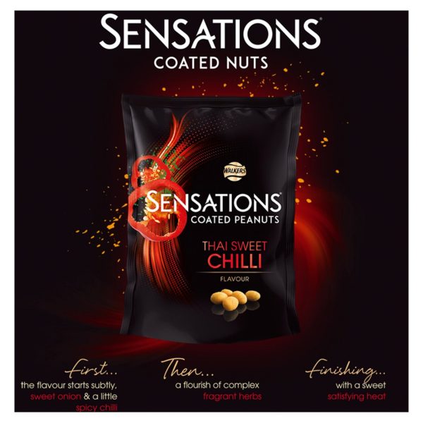 Walkers Sensations Thai Sweet Chilli Coated Sharing Peanuts