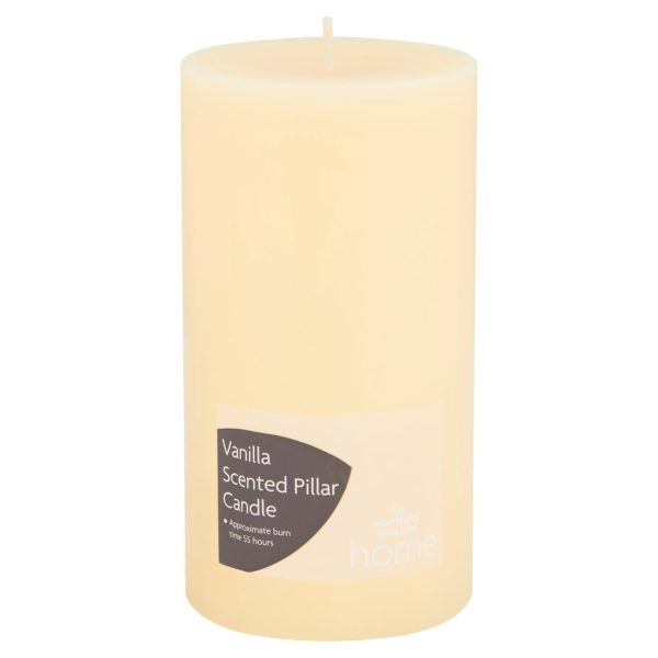 Scented Pillar Candle Vanilla