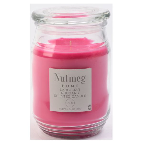 Nutmeg Home Large Jar Rhubarb 480g/75hr