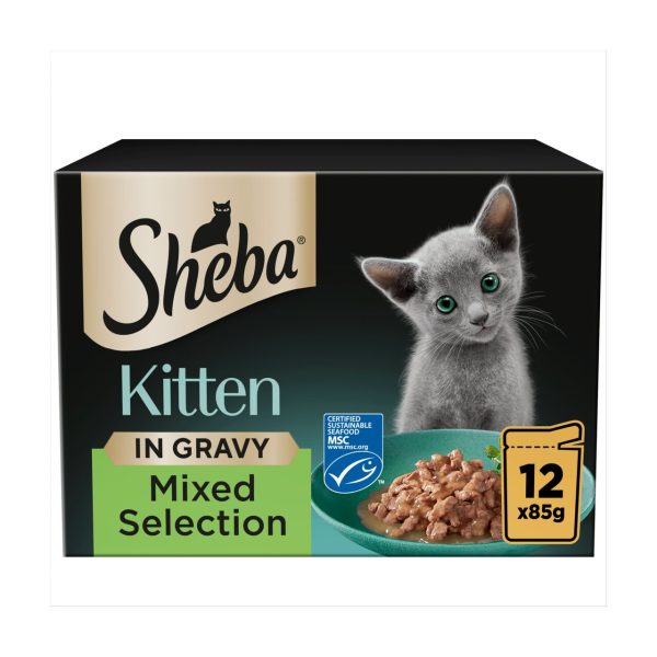 Sheba Sauce Collection Kitten Mixed Selection In Gracy