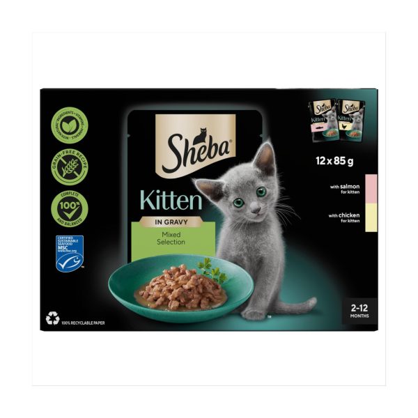 Sheba Sauce Collection Kitten Mixed Selection In Gracy