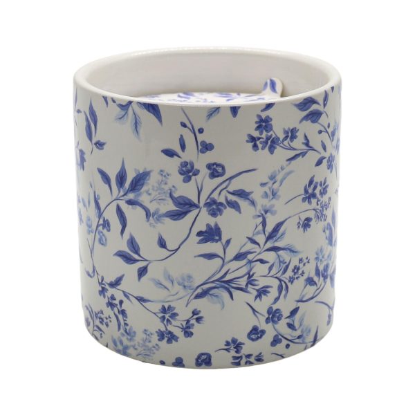 Nutmeg Floral Print Candle