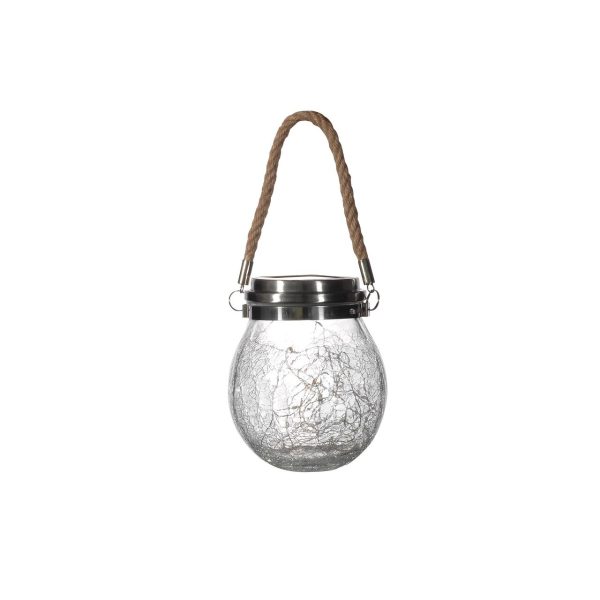 Nutmeg Outdoor Crackle Glass Solar Light