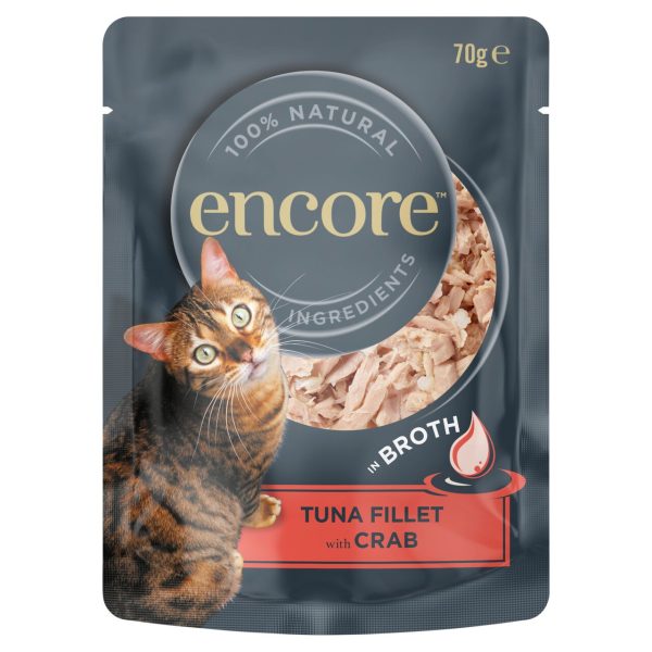 Encore Pouch Tuna Fillet With Crab In Broth