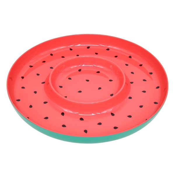 Nutmeg Sorrento Watermelon Chip & Dip Tray