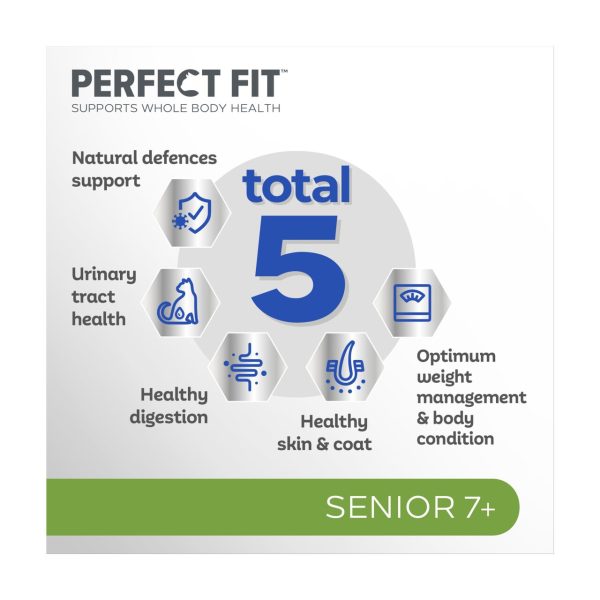 Perfect Fit Advanced Nutrition Senior Complete Dry Cat Food Chicken