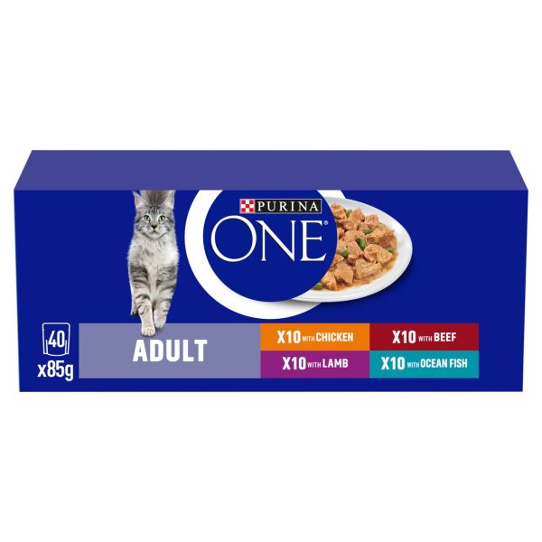 Purina One Mini Fillets Mixed Selection In Gravy Wet Cat Food