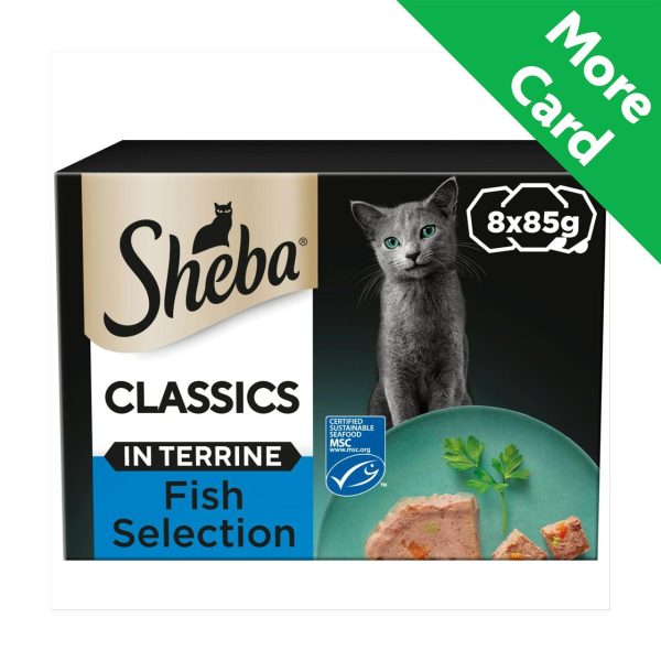 Sheba Classics Cat Trays Ocean Collection In Terrine