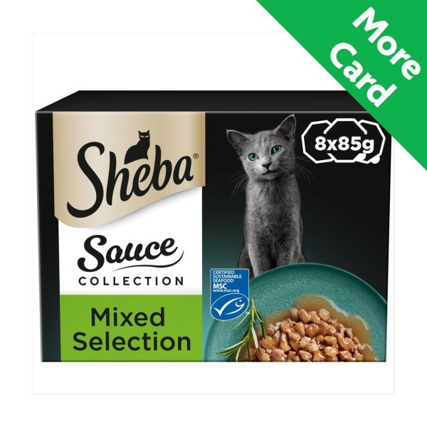 Sheba Sauce Lover Cat Food Trays Mixed Collection in Gravy