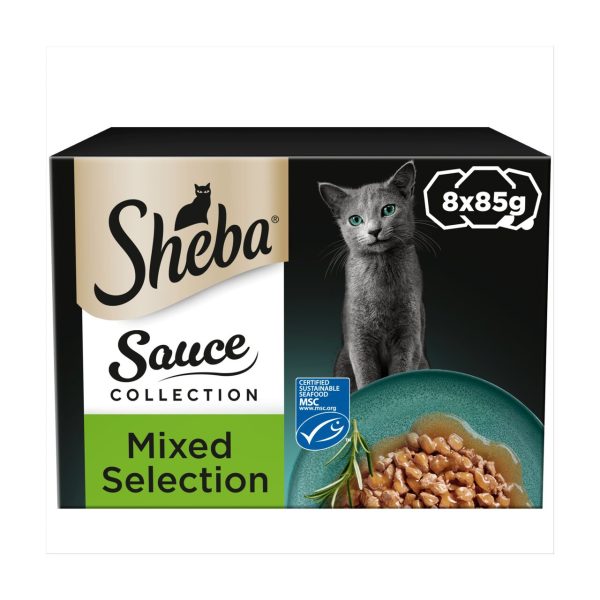 Sheba Sauce Lover Cat Food Trays Mixed Collection in Gravy