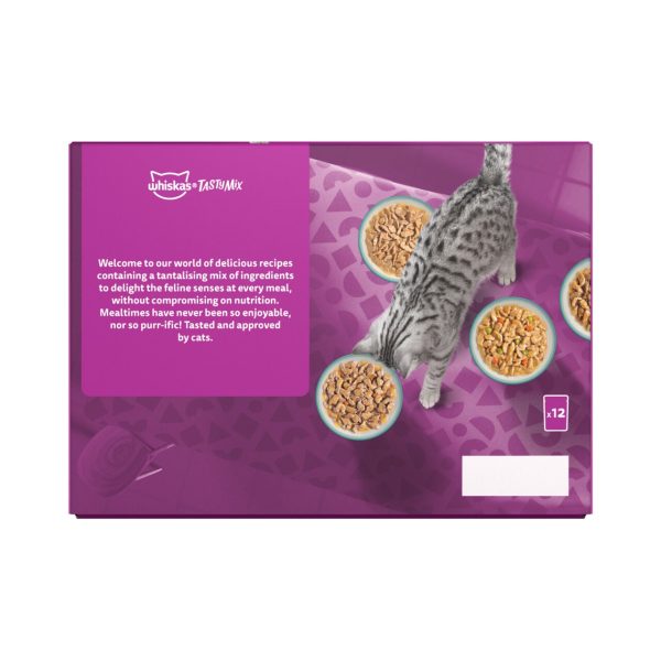 Whiskas 1+ Catch of the Day Mix Adult Wet Cat Food Pouches in Gravy