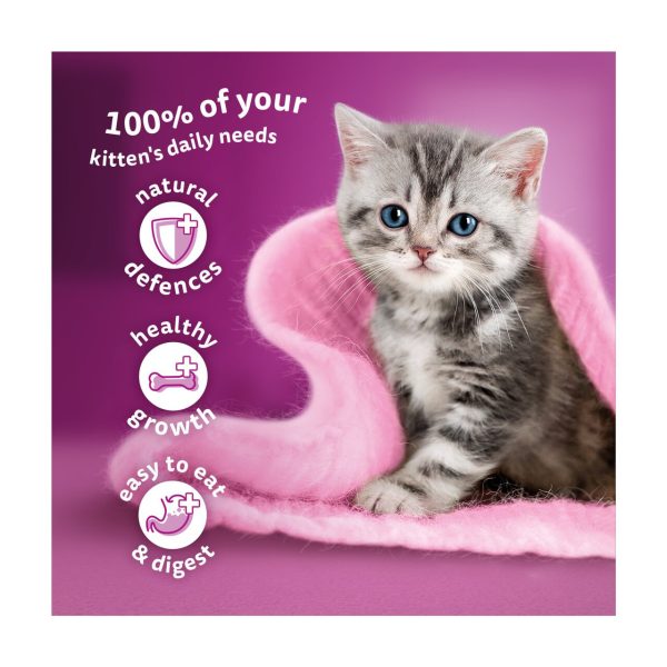 Whiskas 2-12 Months Cat Pouches Poultry Feasts In Jelly