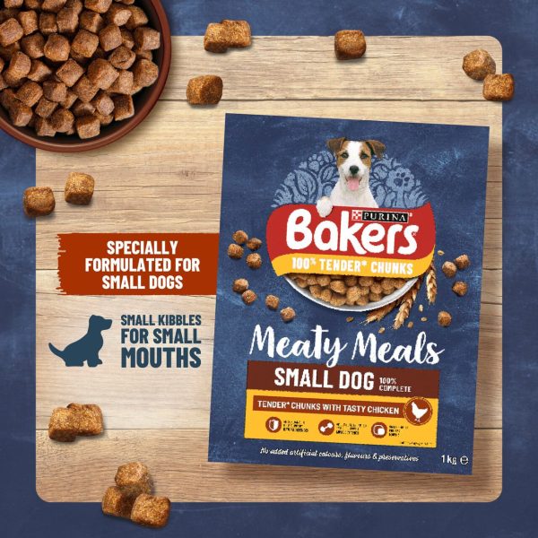 Bakers Meaty Meals Small Dog Chicken Dry Dog Food