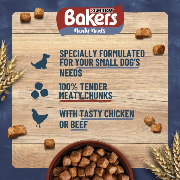 Bakers Meaty Meals Small Dog Chicken Dry Dog Food