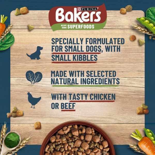 Bakers Small Dog Dry Dog Food Beef And Veg