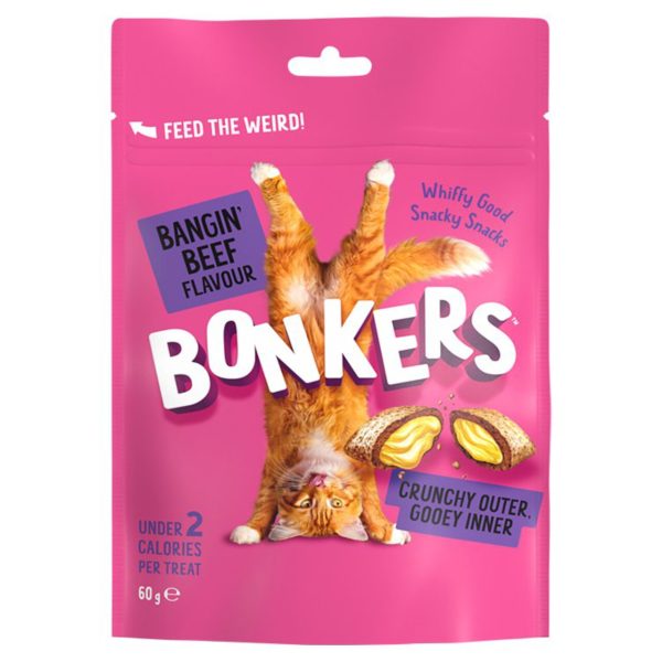 Bonkers Bangin Beef Flavour Cat Treats