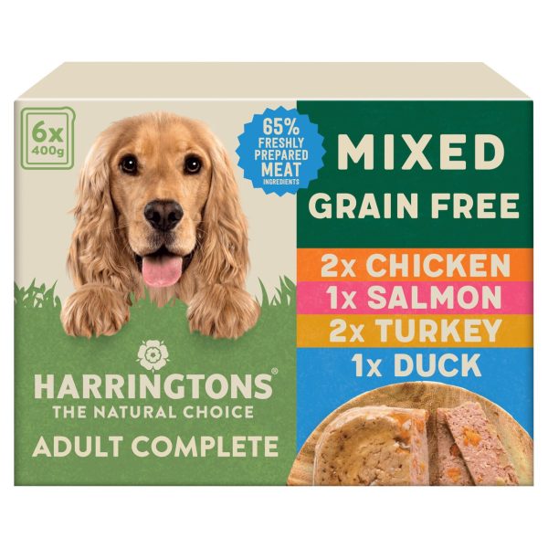 Harringtons Grain Free Mixed Dog Food Trays Multi Pack