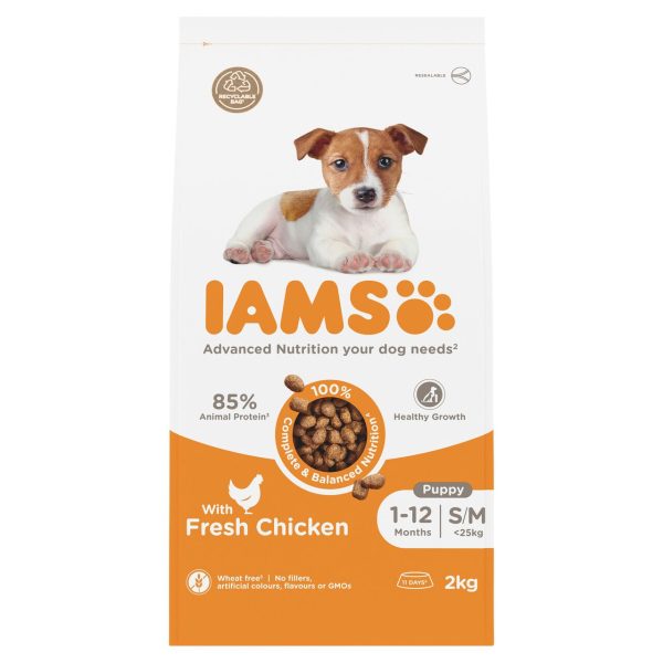 Iams For Vitality Puppy 1 - 12 Months With Fresh Chicken