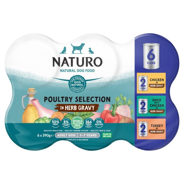 Naturo Adult Grain & Gluten Free Variety Cans In Herb Gravy