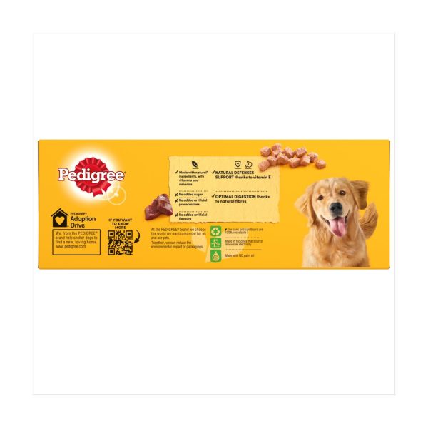 Pedigree Can Adult Dog Wet Chunks in loaf Original, Chicken & Lamb 12x400g