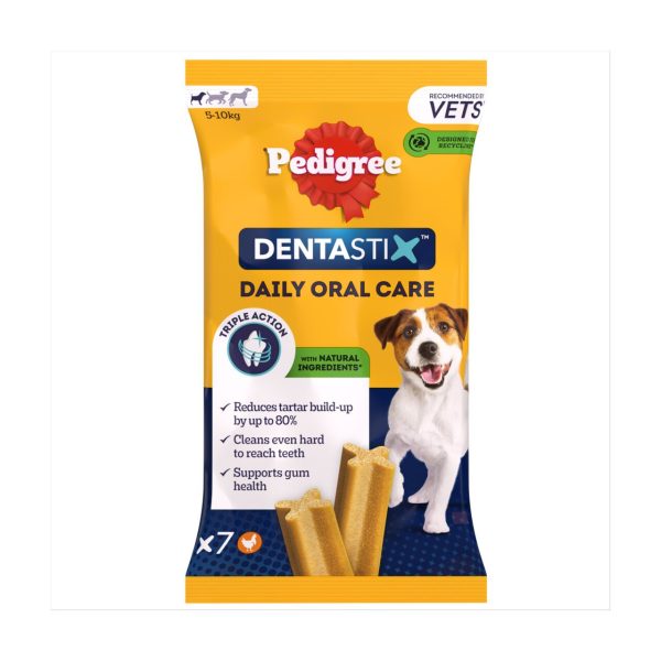 Pedigree Dentastix Daily Adult Small Dog Treats 7 x Dental Sticks