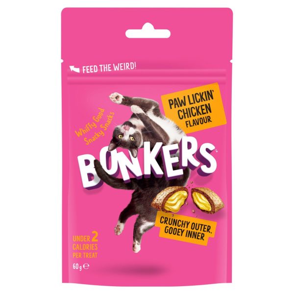 Bonkers Paw Lickin Chicken Flavour Cat Treats