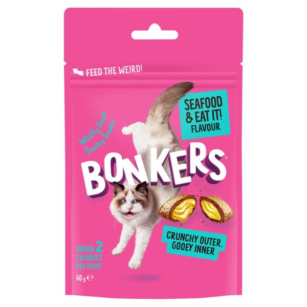 Bonkers Seafood & Eat It Flavour Cat Treats