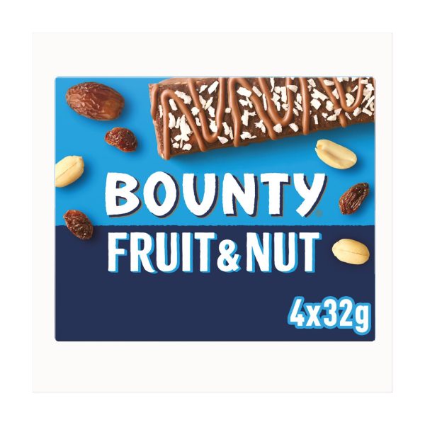 Bounty Triple Treat Fruit & Nut Milk Chocolate Snack Bars Multipack