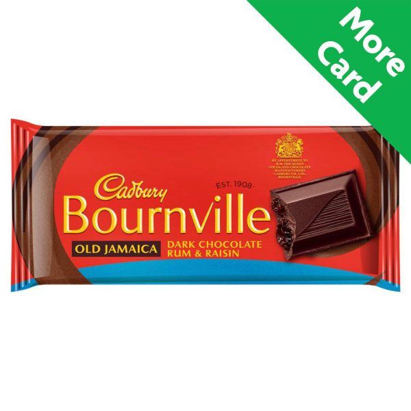 Cadbury Bournville Old Jamaica Dark Chocolate Rum & Raisin Bar