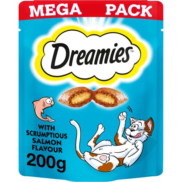 Dreamies Cat Treat Biscuits with Salmon Flavour Mega Pack