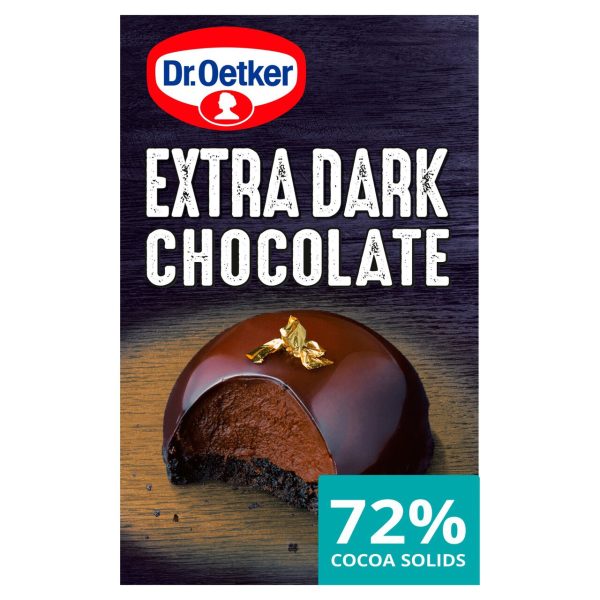 Dr. Oetker Extra Dark Chocolate Bar