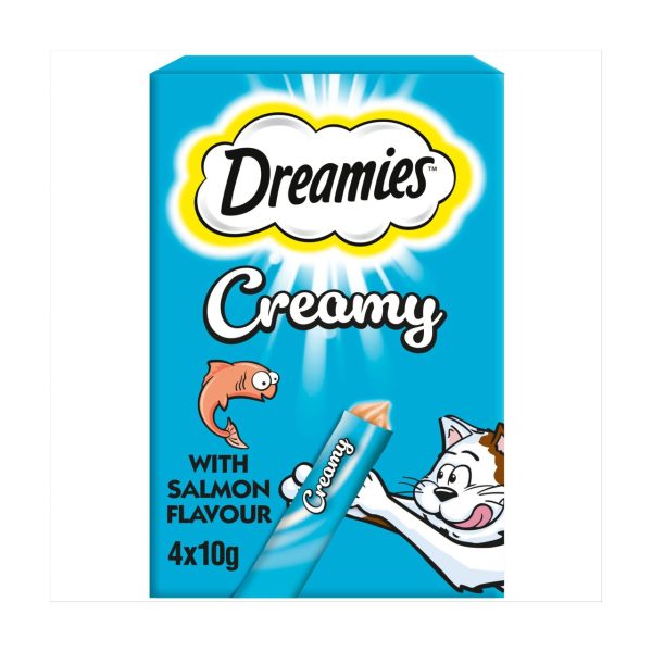 Dreamies Creamy No Sugar Cat Treats With Salmon