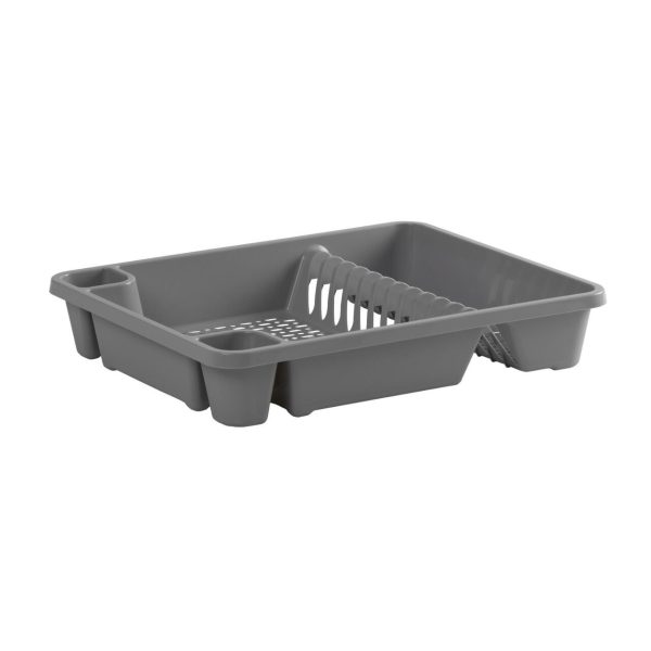 Rectangular Dish Drainer Cool Grey