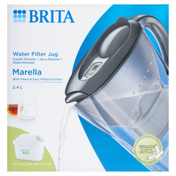 BRITA Marella Water Filter Jug Graphite (2.4L)